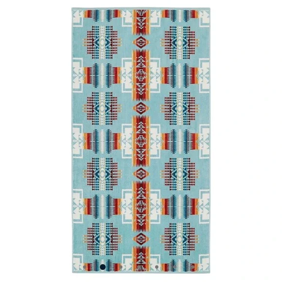 Pendleton Towel Set Unisex OS Aqua NEW Canyonlands 3-Piece Cotton Southwestern - Picture 5 of 9